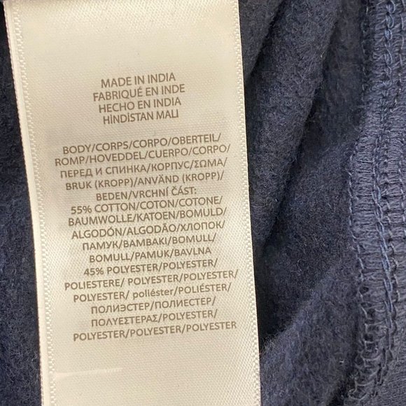 NWT Polo Ralph Lauren Men's Logo Graphic Fleece Hoodie Color Navy Size S - XL - Picture 4 of 6